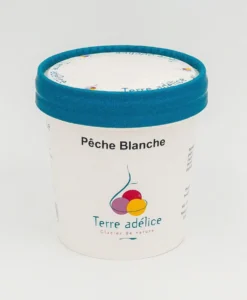 Sorbet pêche blanche Terre Adélice - Pot de 120 ml