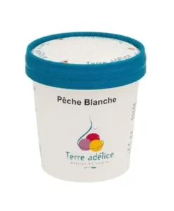 Sorbet pêche blanche Terre Adélice - Pot de 120 ml