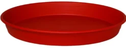Soucoupe en plastique recyclé rouge rubis Cocoripot - Ø 50 cm