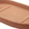 Soucoupe ovale moderne en terre cuite claire Anticomestiere - 44 x 25 cm