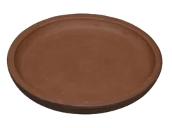 Soucoupe pour pot coloris rouge en terre recyclée - Ø 32 cm
