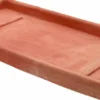 Soucoupe rectangulaire en terre cuite Anticomestiere - 33,6 x 19 cm