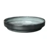 Soucoupe ronde en métal recyclé coloris gris océan vif Upcycle Conique - Ø 16,5 x H 3,25 cm