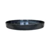 Soucoupe ronde en métal recyclé coloris gris océan vif Upcycle Cylindre XXL - Ø 47 x H 5,5 cm