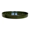Soucoupe ronde en métal recyclé coloris vert algue vif Upcycle Cylindre XXL - Ø 54 x H 6 cm