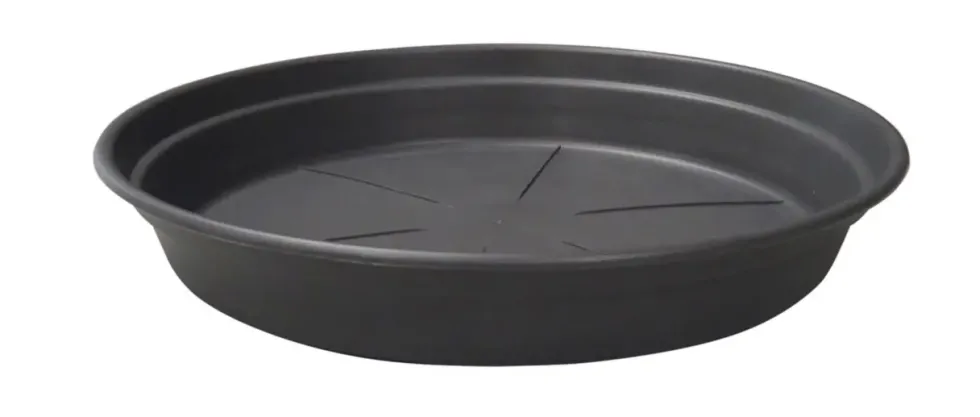 Soucoupe ronde en plastique recyclé gris ardoise Cocoripot - Ø 50 cm