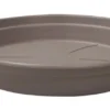 Soucoupe ronde en plastique recyclé taupe Cocoripot - Ø 24 cm