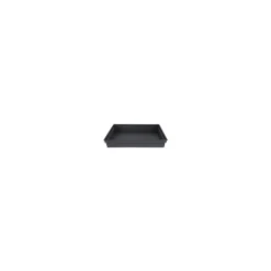 Soucoupe Toscane carrée coloris gris anthracite 40 x 40 x 5,9 cm