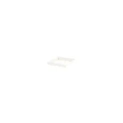 Soucoupe Toscane carrée coloris blanc 40 x 40 x 5,9 cm