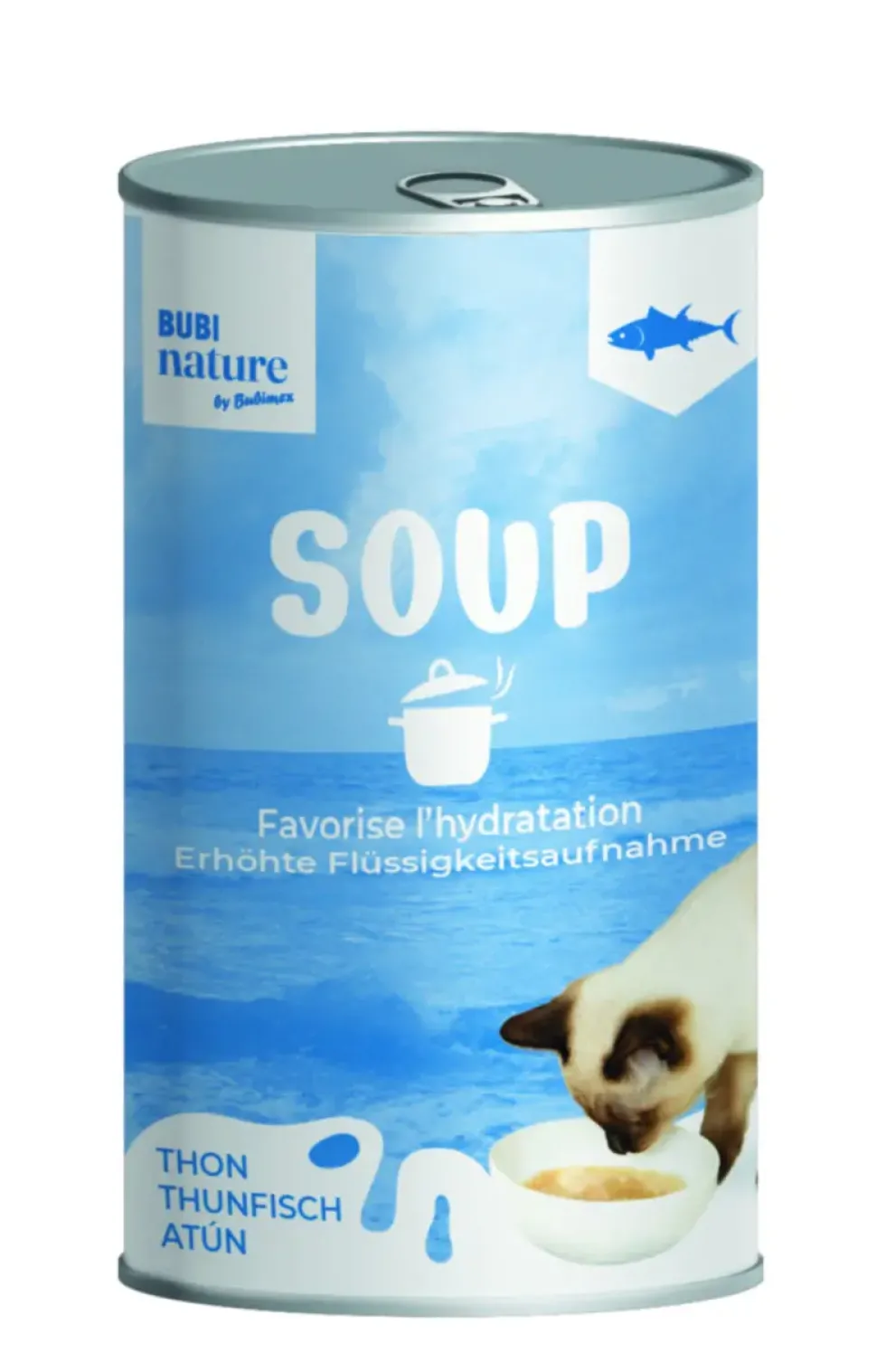 Soupe pour chat au thon Bubi nature - 135 g