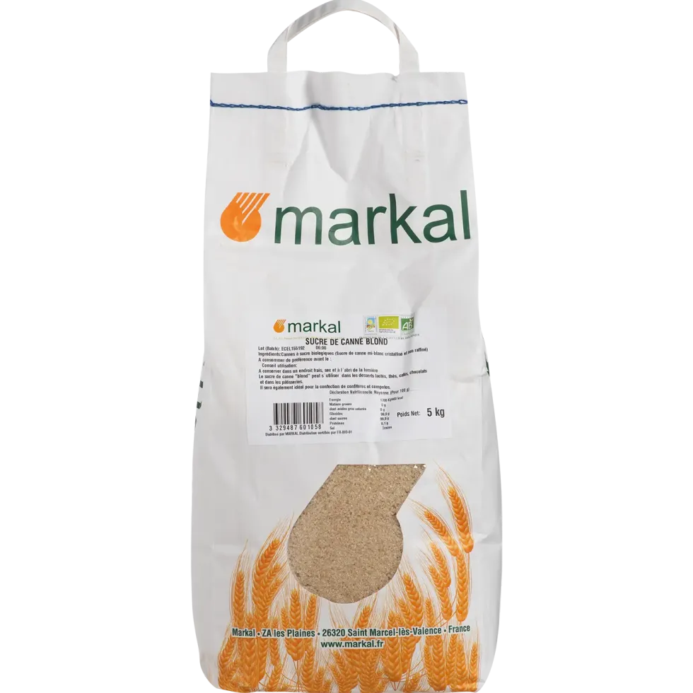 Sucre blond de canne 5 kg