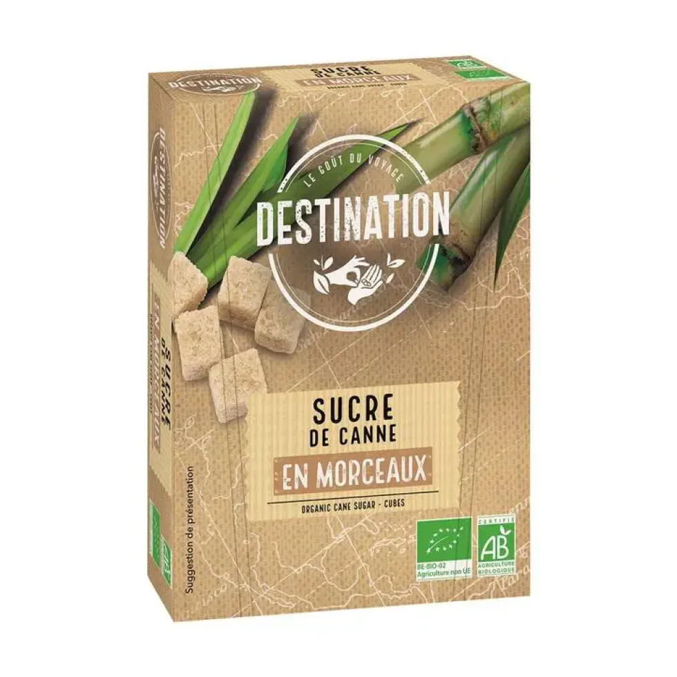 Sucre de canne roux 500 morceaux