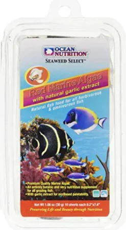 Supplément nutritif algues marines rouges pour poissons d'aquarium Océan Nutrition - 20 g