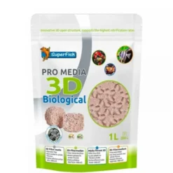 Support bactérien 3D, forte densité, SUPERFISH Pro Media - 1L