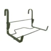 Support de jardinière à crochets en fer plat vert kaki Louis Moulin - 35 x 18 cm