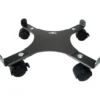 Support 4 roulettes extensible gris martelé 34 à 51 cm
