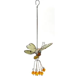 Suspension libellule phosphorescente pour extérieur coloris multicolore en métal Smartgarden - 35 x 11,5 x 11 cm