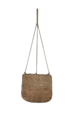 Suspension panier coloris marron en osier Avalon Mica Decorations - 80 x Ø 26 cm