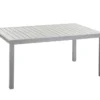 Table avec allonge en aluminium taupe/anthracite Talia - 165/261 x 100 x 75 cm