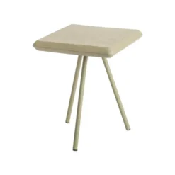 Table basse carrée verte craquelée en métal - 36 x 36 x 40 cm