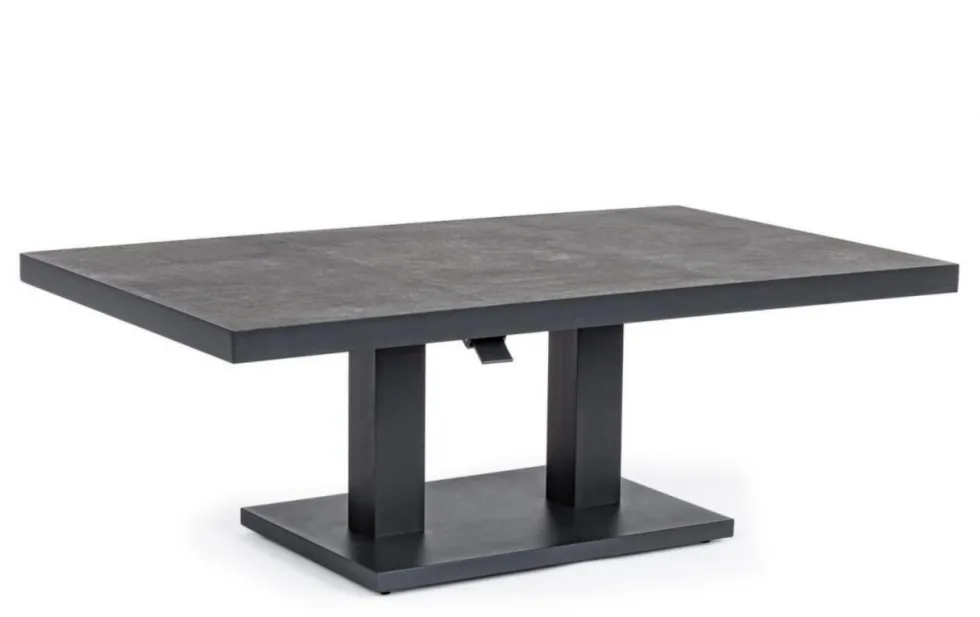 Table basse élévatrice coloris anthracite Truman Bizzotto - 140 x 85 x 49 cm