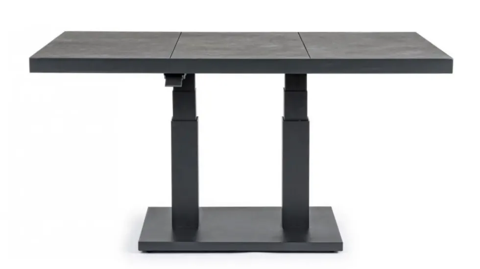 Table basse élévatrice coloris anthracite Truman Bizzotto - 140 x 85 x 49 cm