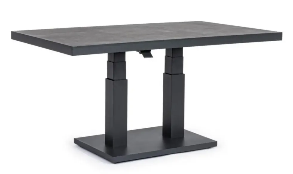 Table basse élévatrice coloris anthracite Truman Bizzotto - 140 x 85 x 49 cm