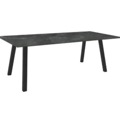 Table coloris anthracite/Slate en aluminium Interno Stern - 220 x 100 x 75 cm