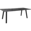 Table coloris noir en aluminium Interno Stern - 220 x 100 cm