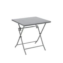 Table de jardin pliante Clivia en acier - 70 x 70 x 71 cm