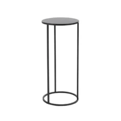 Table de service Quinty en métal noir T1 Edelman Hollande - Ø 22 x 50 cm