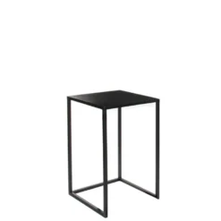 Table en métal noir Ø30xH.48,5 cm
