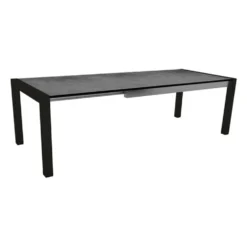 Table extérieure coloris gris en aluminium Stern - 174 x 214 x 254 x 90 cm