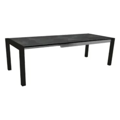 Table extérieure coloris noir en aluminium Stern - 174 x 214 x 254 x 90 cm
