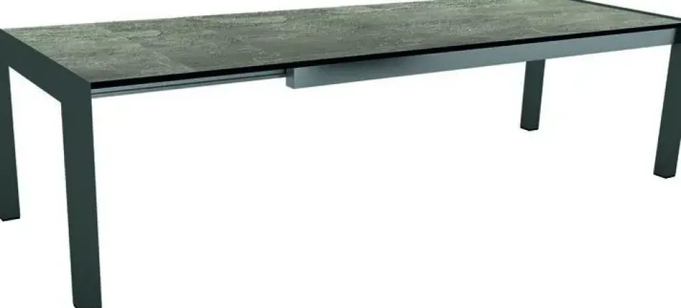 Table extérieure extensible en aluminum HPL Stern - 174 x (214/254) x 90 x 7 cm