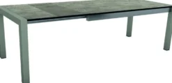 Table extérieure extensible en aluminum HPL Stern - 174 x (214/254) x 90 x 7 cm