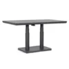 Table élévatrice en aluminium anthracide et pierre sintérisée Bizzotto Miguel