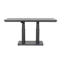 Table élévatrice en aluminium anthracide et pierre sintérisée Bizzotto Miguel