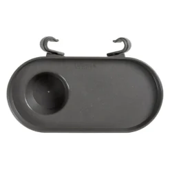 Tablette porte-gobelet en plastique recyclé gris anthracite pour fauteuil Lafuma - 30 x 7 x 17 cm