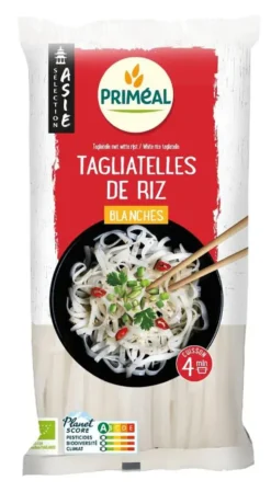 Tagliatelles de riz blanches bio Primeal - 400 g