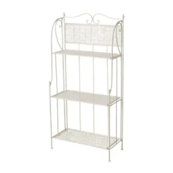 Étagère en fer blanc 4 tablettes Marisa - 59,6 x 29,2 x 120 cm