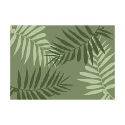 Tapis absorbant intérieur Sweetsol imprimé Fougères Olivae - 60 x 40 cm