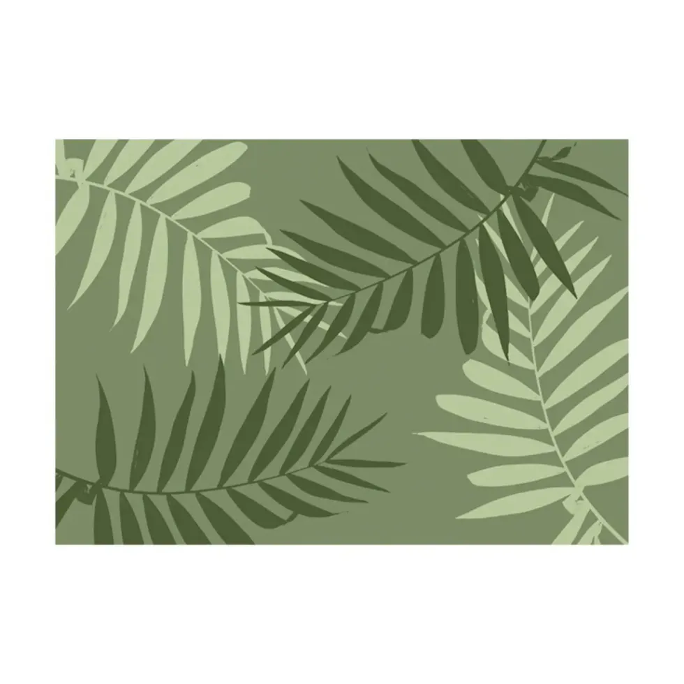 Tapis absorbant intérieur Sweetsol imprimé Fougères Olivae - 60 x 40 cm
