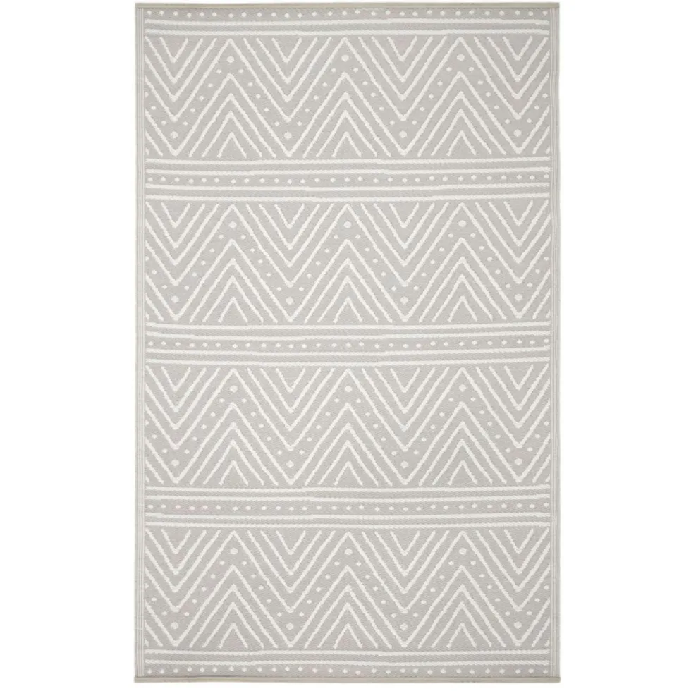 Tapis coloris gris en polypropylène recyclé - 120 x 180 cm