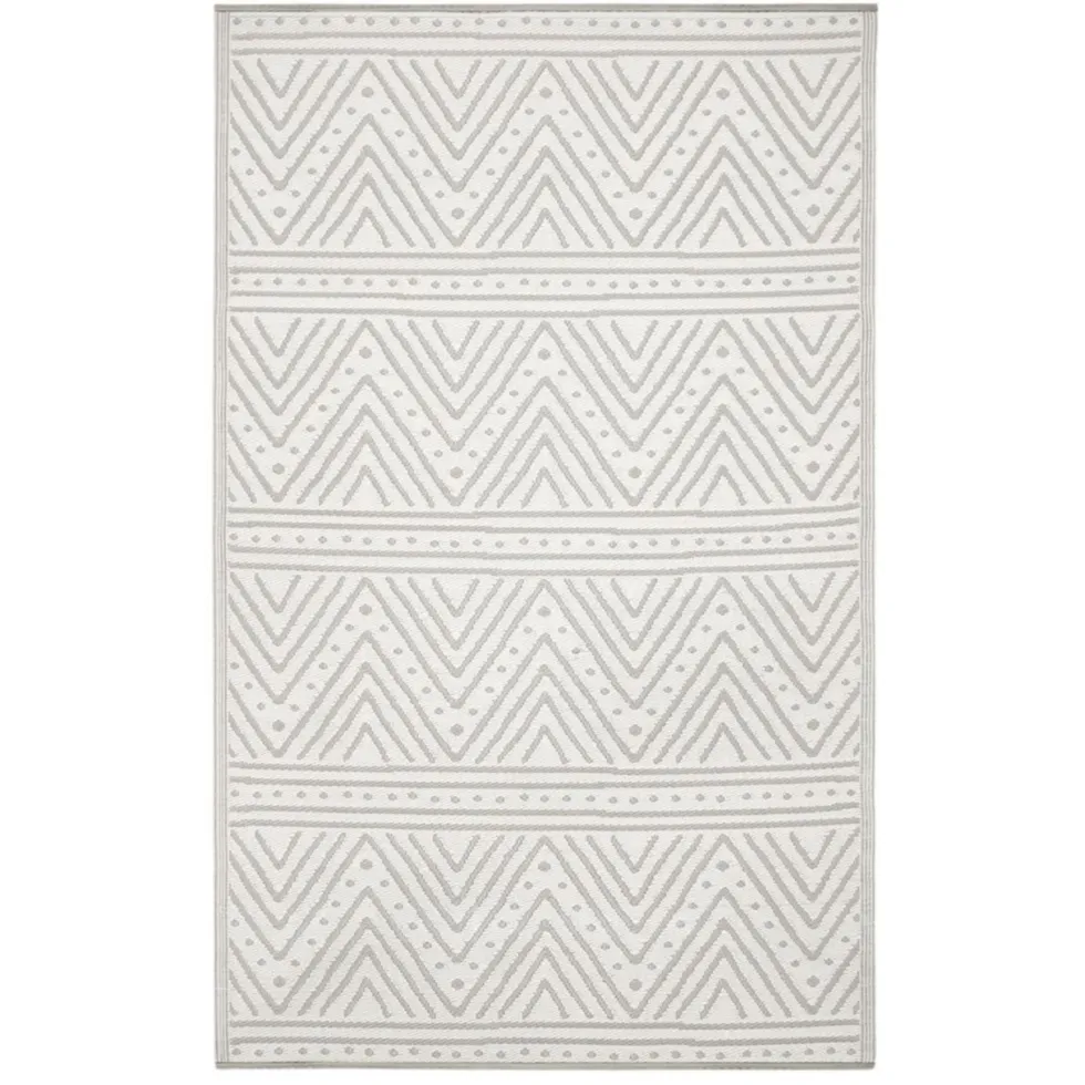 Tapis coloris gris en polypropylène recyclé - 120 x 180 cm