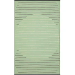 Tapis coloris vert en polypropylène recyclé