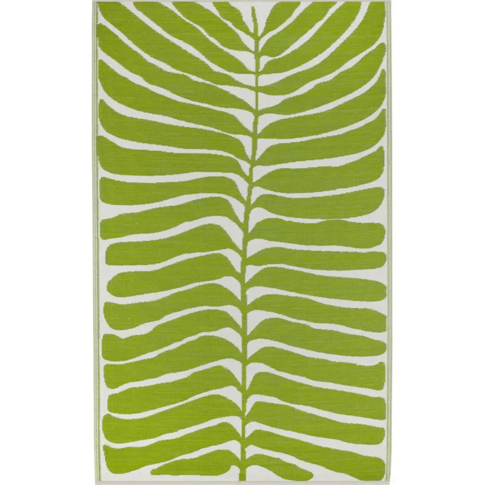 Tapis coloris vert en polypropylène recyclé