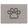 Tapis gris à motif pattes M - 79 x 51 cm