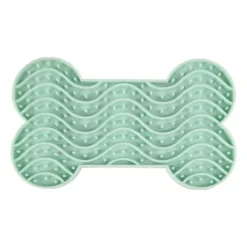 Tapis à lécher avec ventouse coloris vert yummee Flamingo