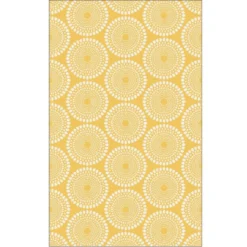 Tapis Rio yellow en polypropylène recyclé Fab Hab
